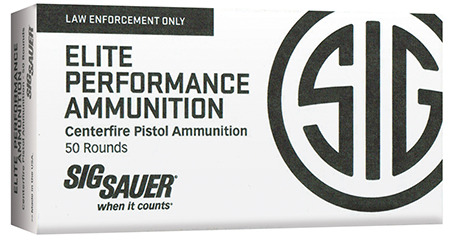 Ammunition Sig Sauer 374 ft lbs 9mm SIG E9MMA2-50      ELITE VCRWN 9MM  124 JHP  50/10 • Model: 374 ft lbs